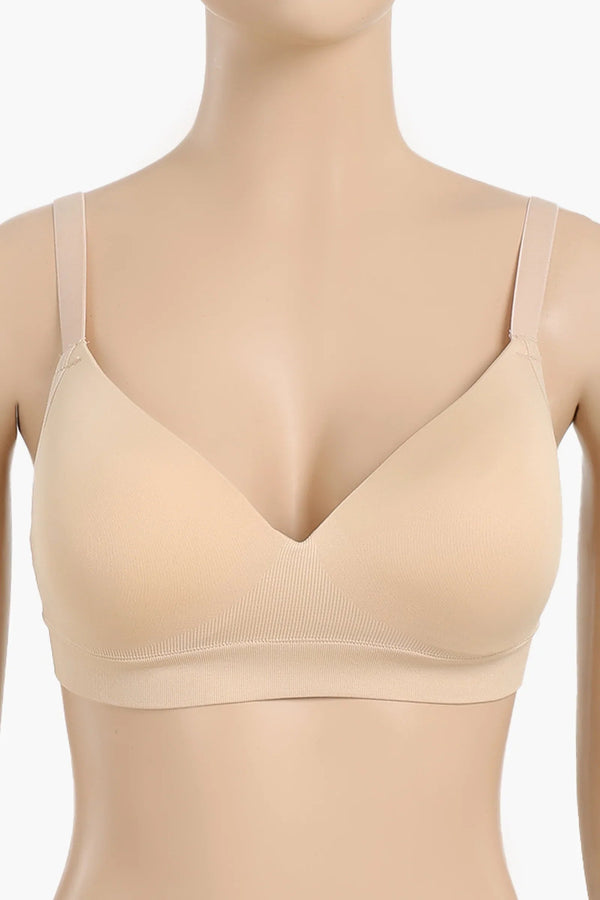 Seamless padded bra
