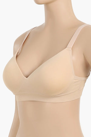 Seamless padded bra