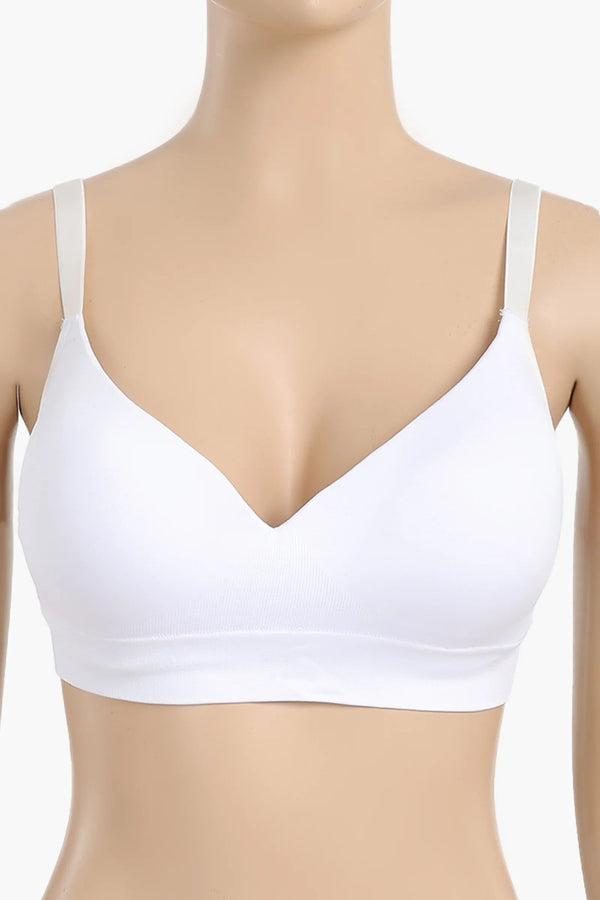 Seamless padded bra