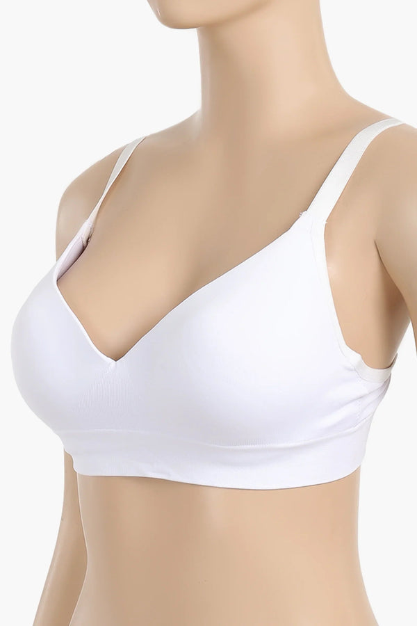 Seamless padded bra