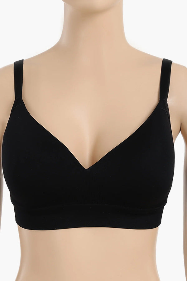Seamless padded bra