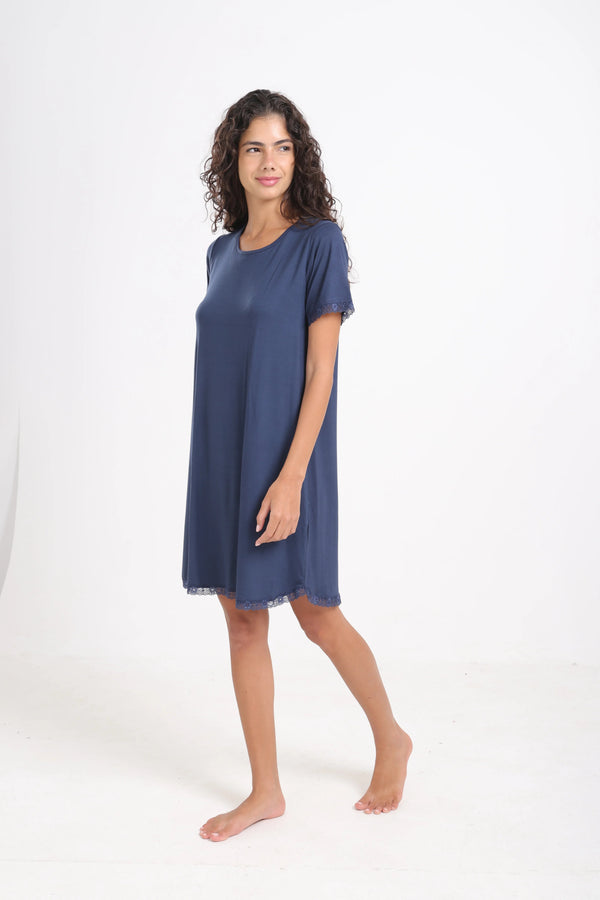 Lace-Trimmed Nightgown