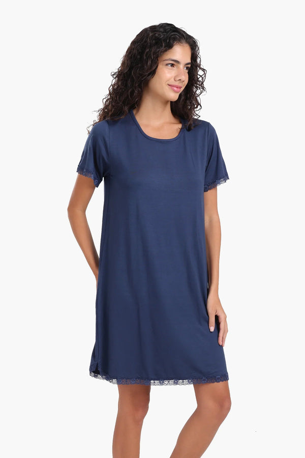 Lace-Trimmed Nightgown