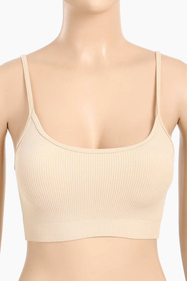 Soft round neck bra