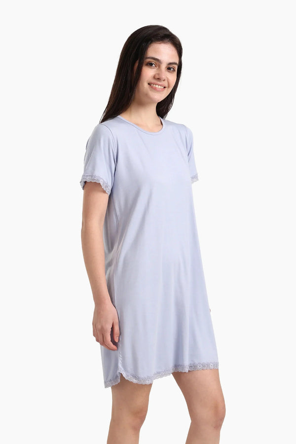 Lace-Trimmed Nightgown