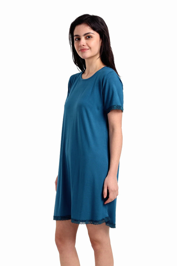 Lace-Trimmed Nightgown