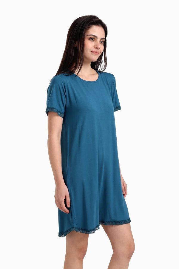 Lace-Trimmed Nightgown