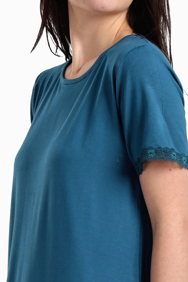 Lace-Trimmed Nightgown