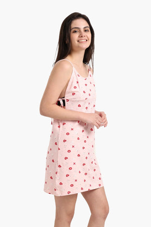 Printed cotton nightgown