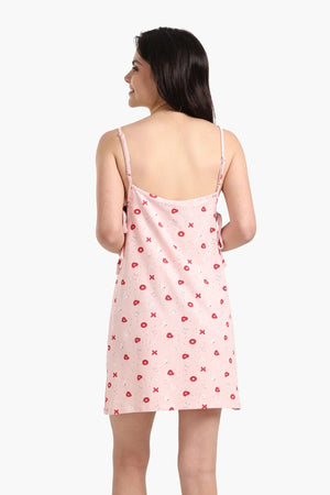 Printed cotton nightgown