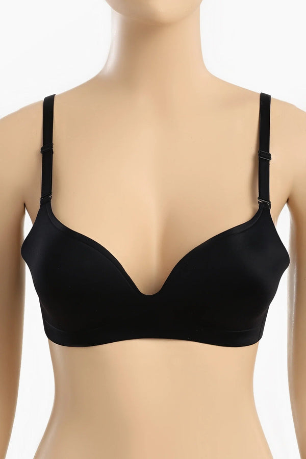 Laser cut balconette bra