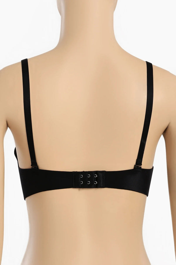 Laser cut balconette bra