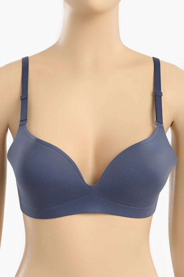 Laser cut balconette bra
