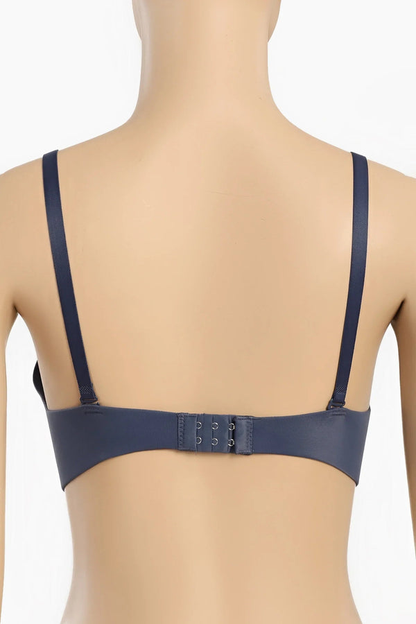 Laser cut balconette bra