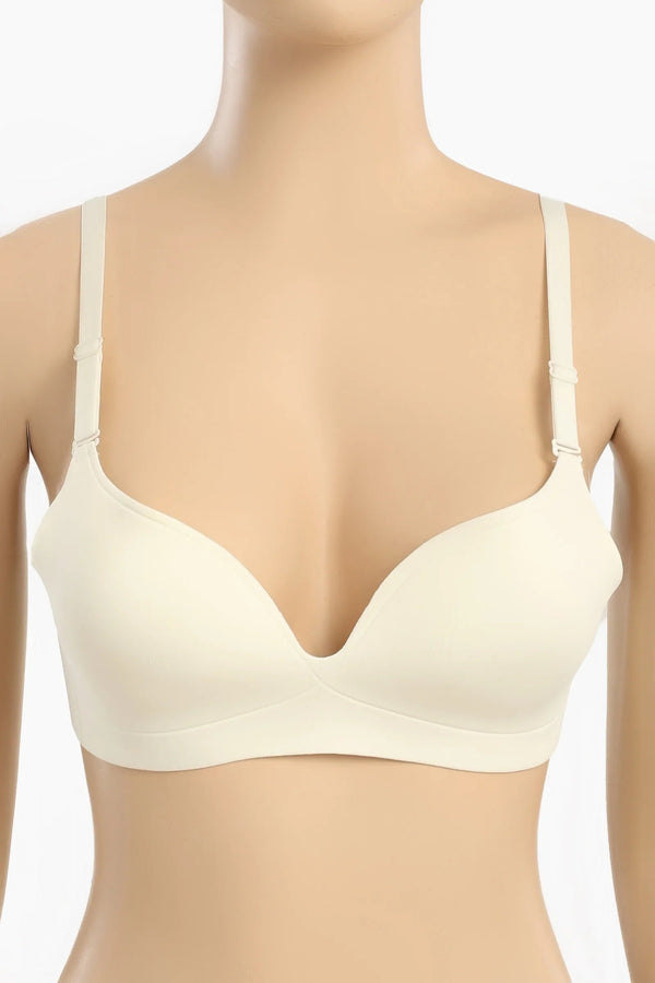 Laser cut balconette bra