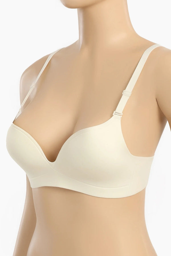 Laser cut balconette bra