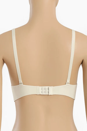 Laser cut balconette bra