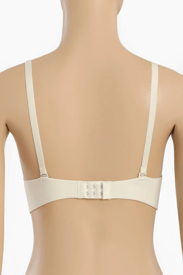 Laser cut balconette bra