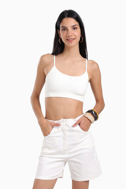 Soft round neck bra