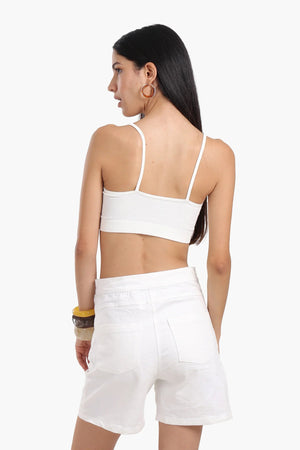 Soft round neck bra