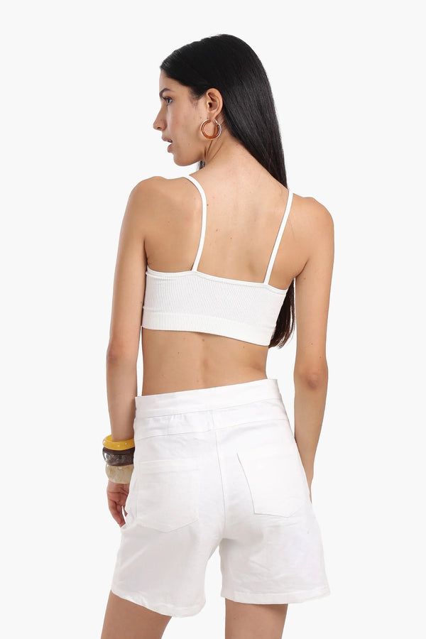 Soft round neck bra