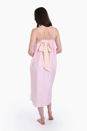Striped print nightgown