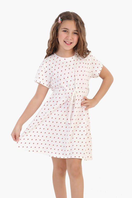 Girls' Strawberry Print Nightgown