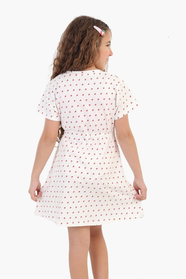 Girls' Strawberry Print Nightgown