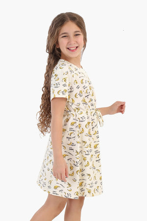 Girls' Banana Print Nightgown