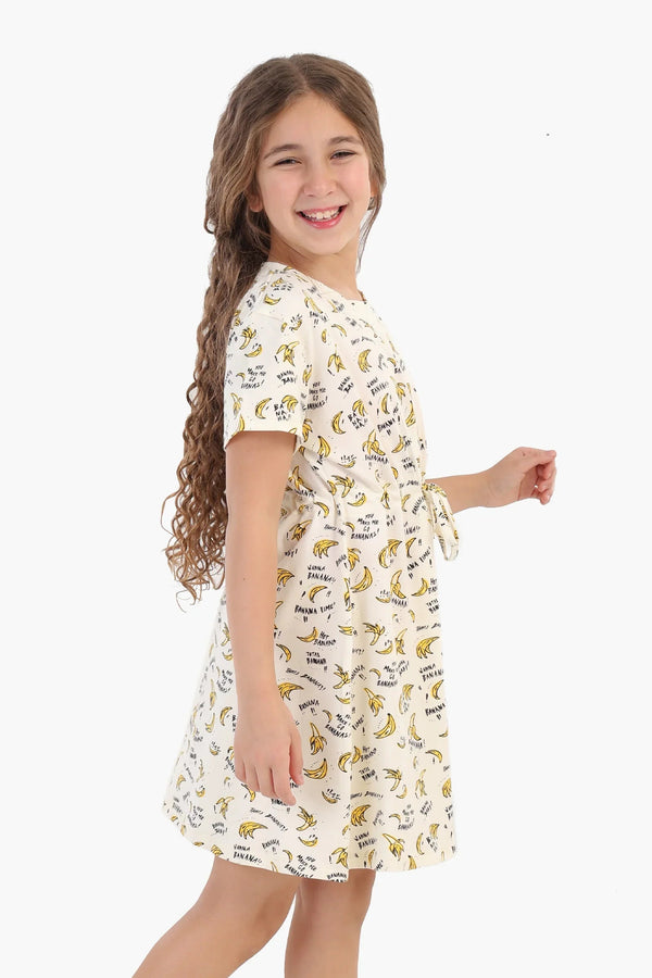 Girls' Banana Print Nightgown