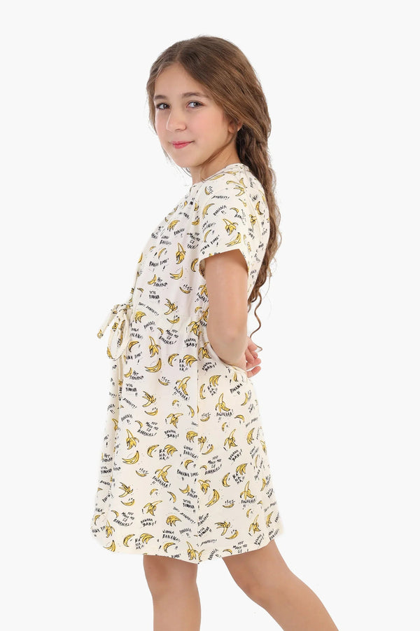 Girls' Banana Print Nightgown