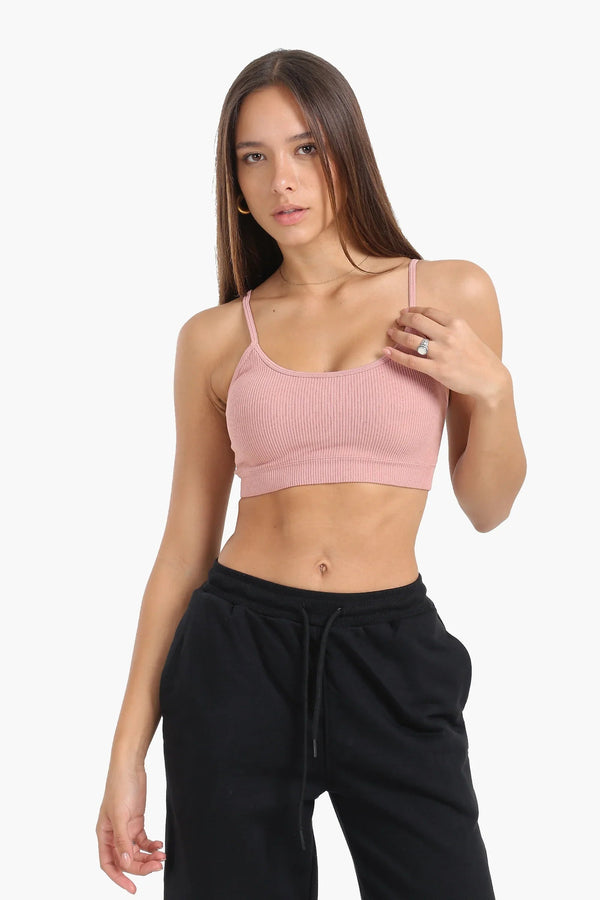Soft round neck bra