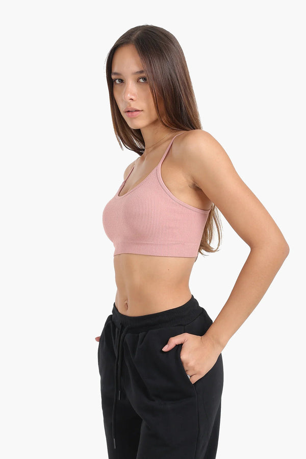 Soft round neck bra