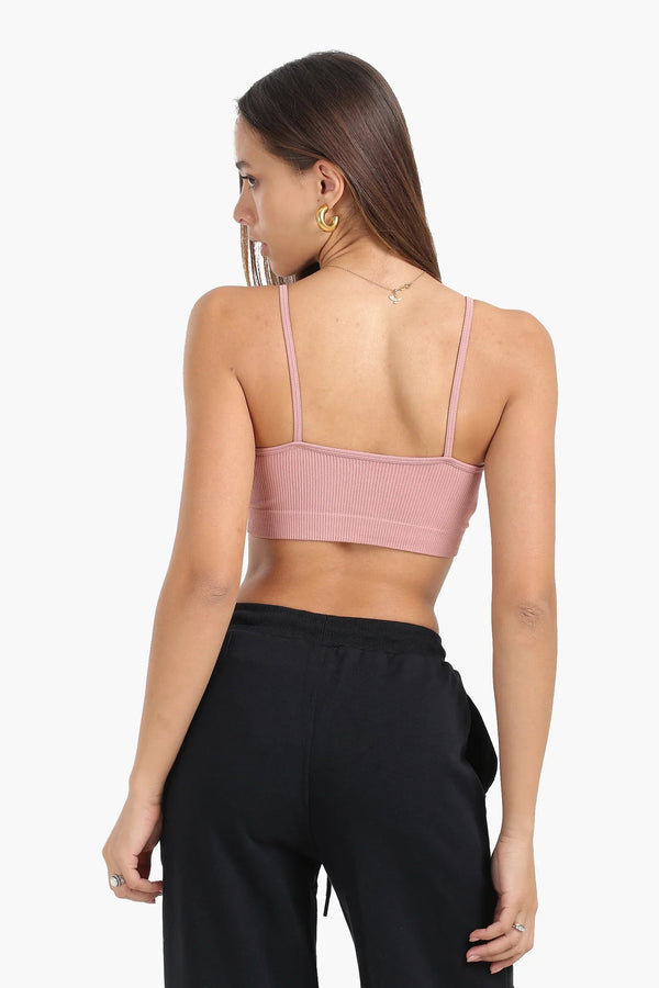 Soft round neck bra