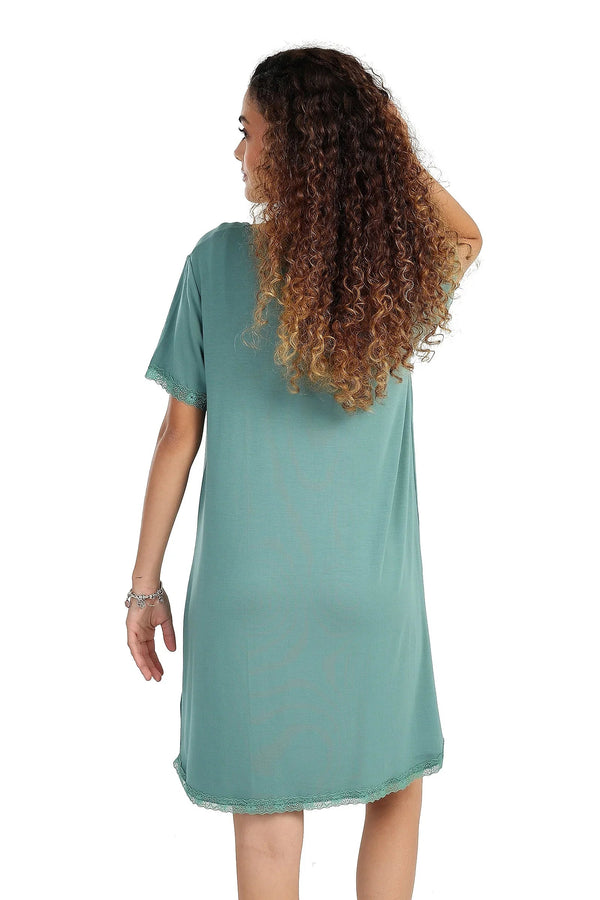 Lace-Trimmed Nightgown