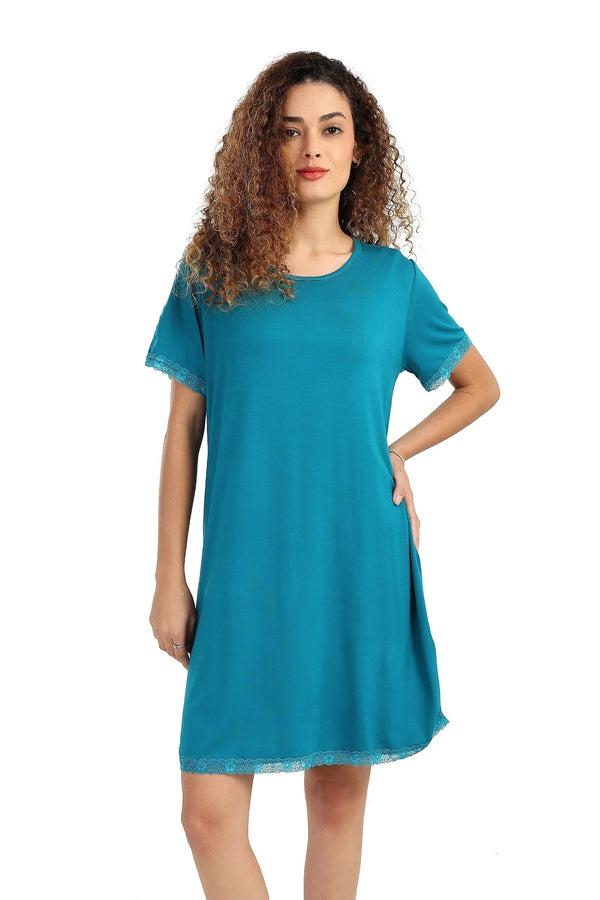 Lace-Trimmed Nightgown