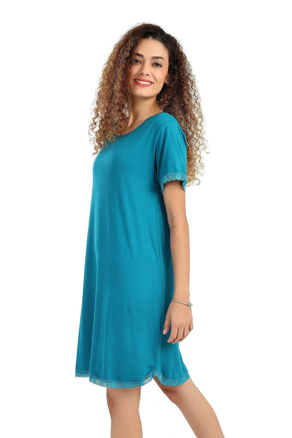 Lace-Trimmed Nightgown