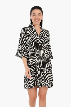 Printed short nightgown