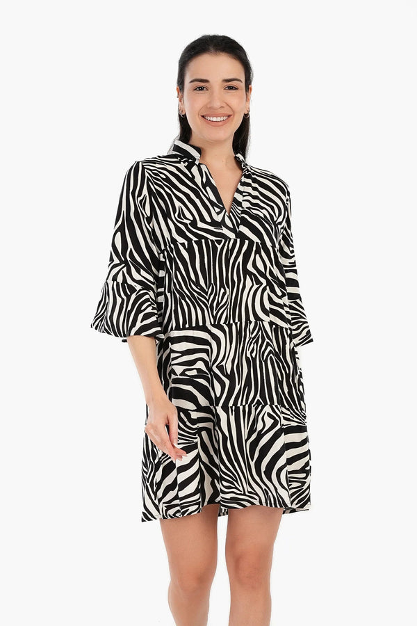 Printed short nightgown