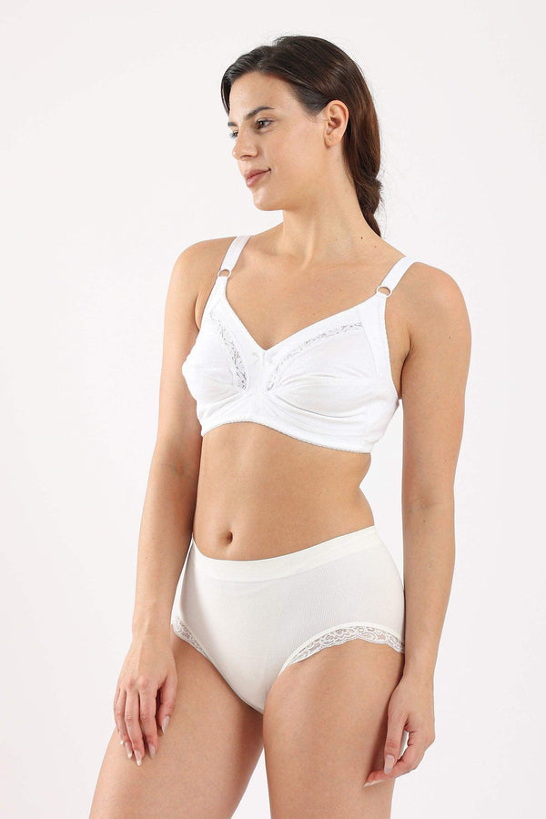 Unlined cotton bra
