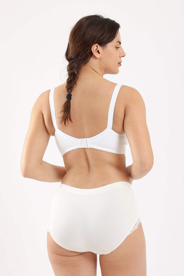 Unlined cotton bra