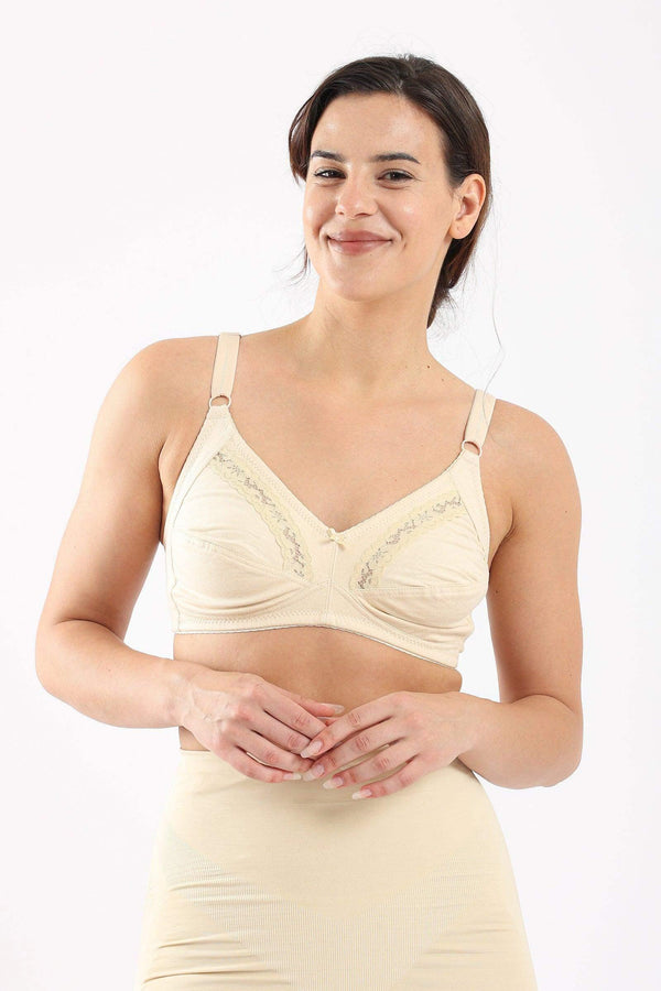 Unlined cotton bra
