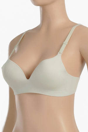 Laser cut balconette bra