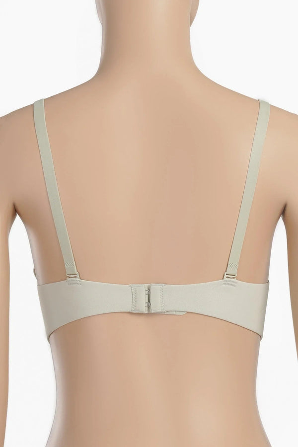 Laser cut balconette bra
