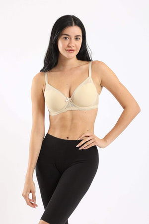 Lace trim mini bra