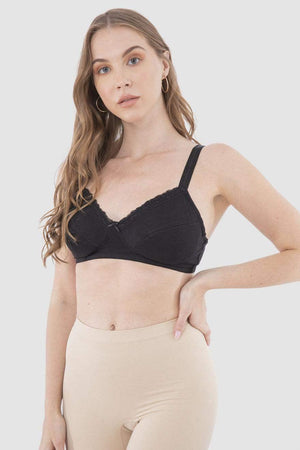 Unpadded bra