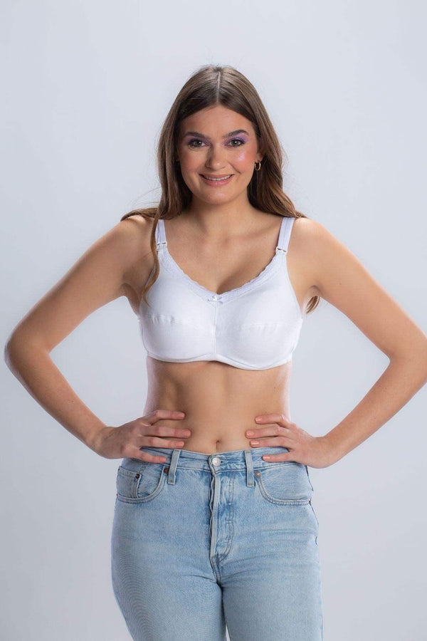 Unpadded nursing bra
