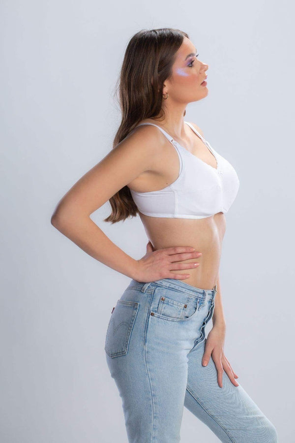 Unpadded nursing bra
