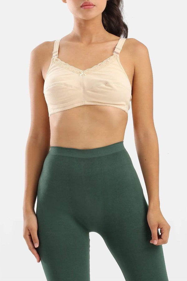 Unpadded nursing bra