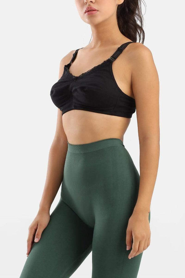 Unpadded nursing bra